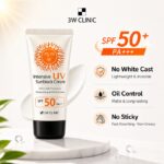 3W CLINIC Intensive UV Sunblock Cream SPF50+ PA+++ - Image 5