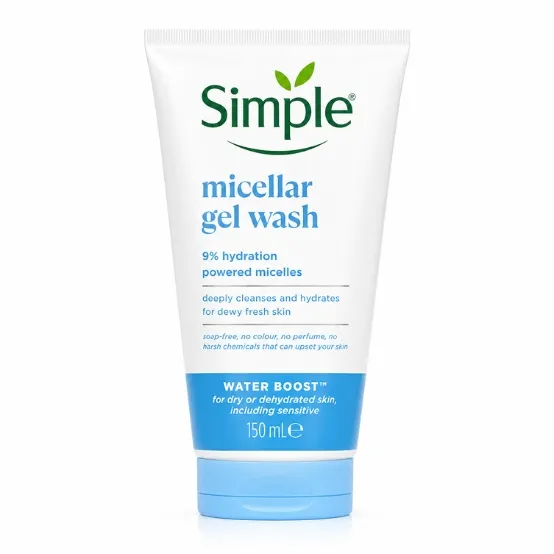 Simple Water Boost Micellar Facial Gel Wash